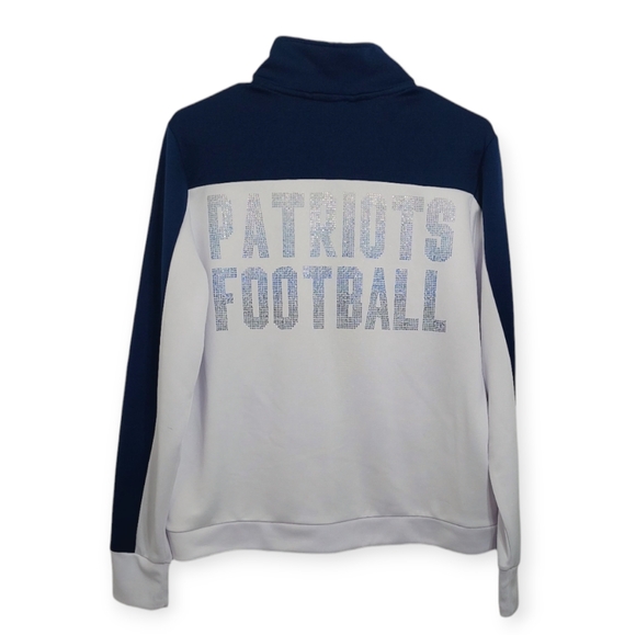 NFL Team Patriots Women's Size Large Jacket Zip Up New England Football - Picture 1 of 10